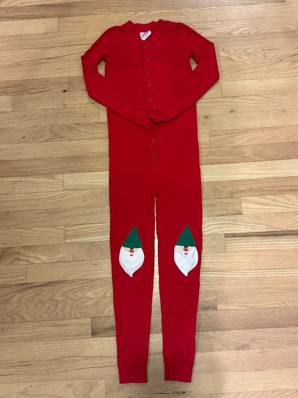 NWOT Hanna Andersson Christmas Gnome One-Piece Union Suit Pajamas – Size 130